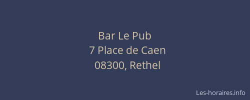 Bar Le Pub