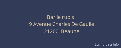 Bar le rubis