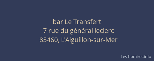 bar Le Transfert
