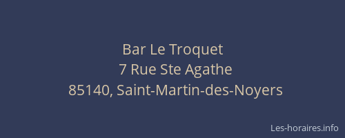 Bar Le Troquet