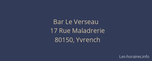 Bar Le Verseau
