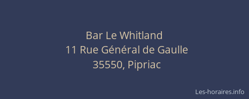 Bar Le Whitland