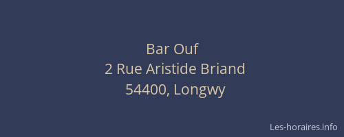 Bar Ouf