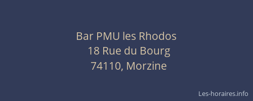 Bar PMU les Rhodos