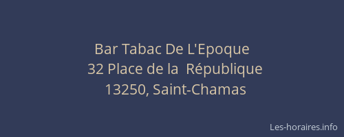 Bar Tabac De L'Epoque