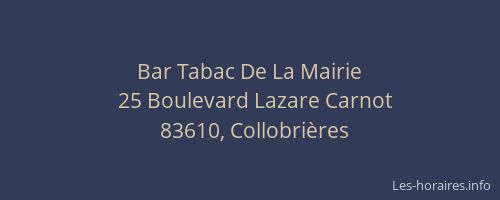 Bar Tabac De La Mairie