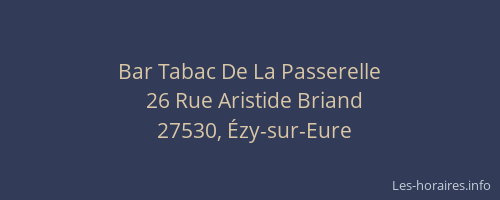 Bar Tabac De La Passerelle