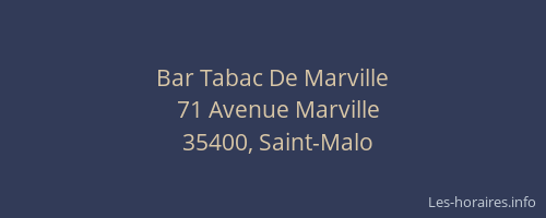 Bar Tabac De Marville