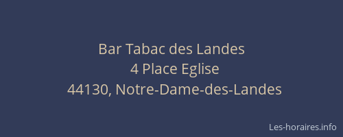 Bar Tabac des Landes