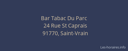 Bar Tabac Du Parc