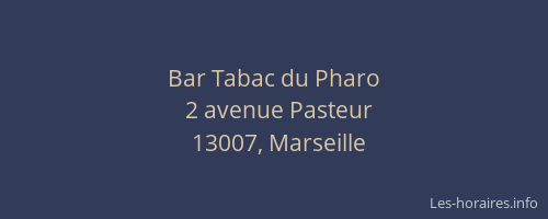 Bar Tabac du Pharo