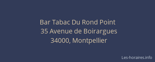 Bar Tabac Du Rond Point