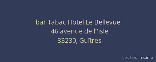 bar Tabac Hotel Le Bellevue