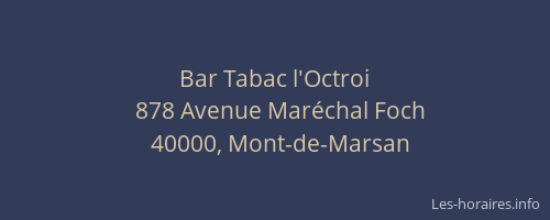 Bar Tabac l'Octroi