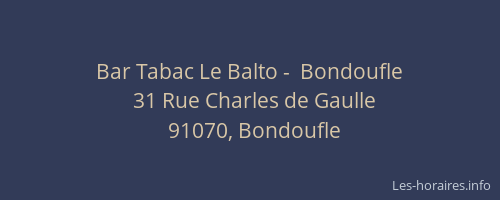 Bar Tabac Le Balto -  Bondoufle