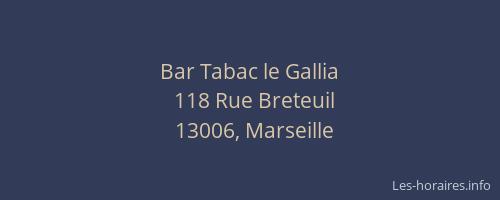 Bar Tabac le Gallia