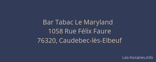 Bar Tabac Le Maryland