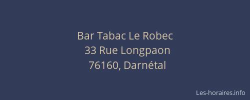 Bar Tabac Le Robec
