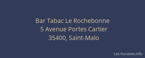 Bar Tabac Le Rochebonne