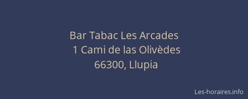Bar Tabac Les Arcades