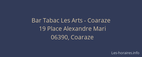 Bar Tabac Les Arts - Coaraze