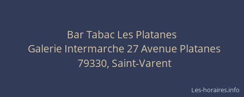 Bar Tabac Les Platanes