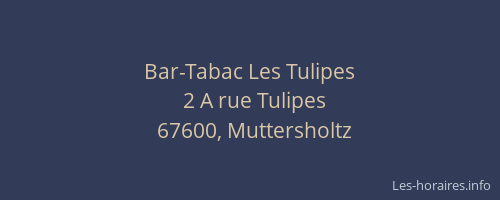 Bar-Tabac Les Tulipes