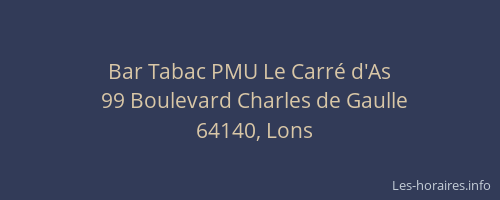 Bar Tabac PMU Le Carré d'As