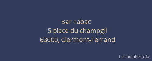 Bar Tabac