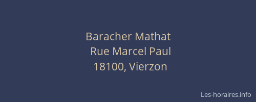 Baracher Mathat
