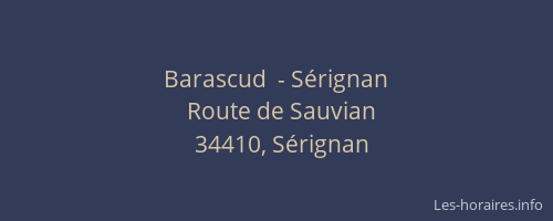 Barascud  - Sérignan