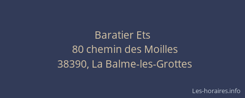 Baratier Ets