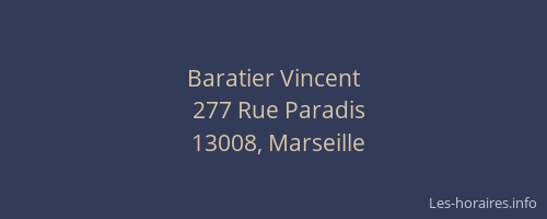 Baratier Vincent