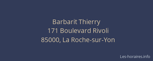 Barbarit Thierry