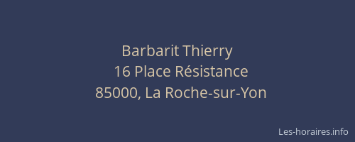 Barbarit Thierry