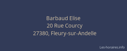 Barbaud Elise