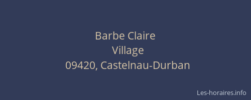 Barbe Claire
