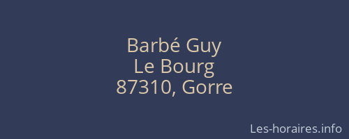 Barbé Guy