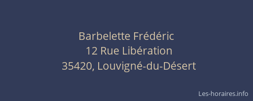 Barbelette Frédéric