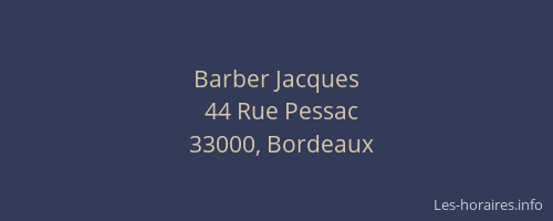 Barber Jacques