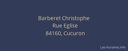 Barberet Christophe