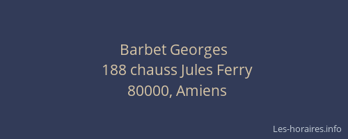 Barbet Georges