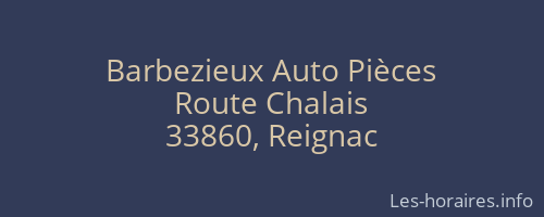 Barbezieux Auto Pièces