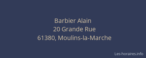 Barbier Alain