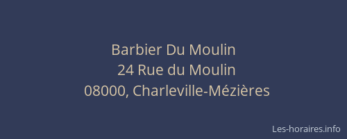 Barbier Du Moulin