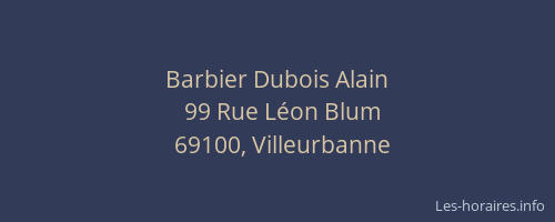 Barbier Dubois Alain