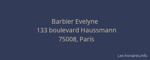 Barbier Evelyne