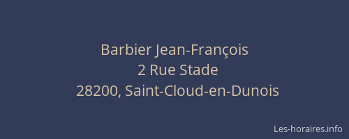 Barbier Jean-Fran&ccedil;ois