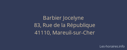 Barbier Jocelyne