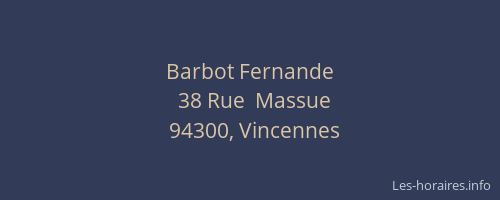 Barbot Fernande
